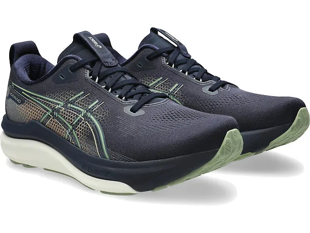 ASICS Men's GEL-KAYANO 33 WIDE - MIDNIGHT/KHAKI GREEN