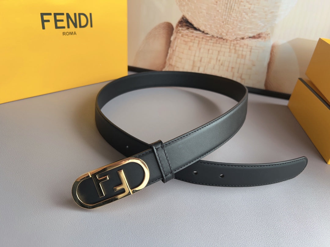 BL261 Fendi Women's 3.0 cm Leather Belt