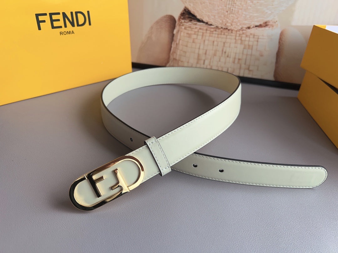 BL263 Fendi Women's 3.0 cm Leather Belt