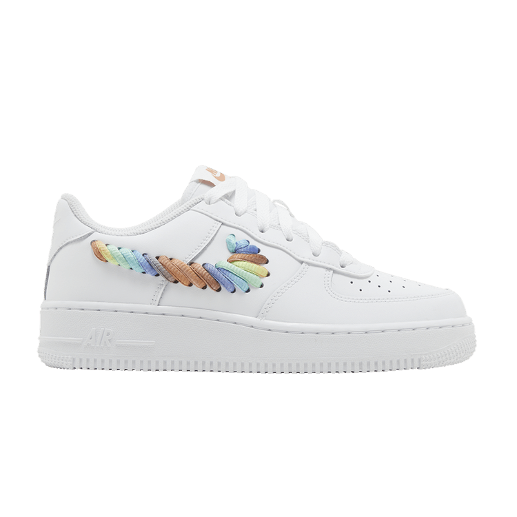 Nike Air Force 1 Low GS 'Rainbow Lace Swoosh'
