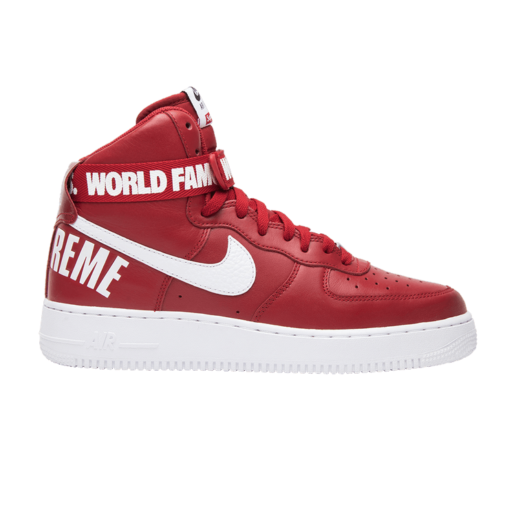 Supreme x Nike Air Force 1 High SP 'Red'