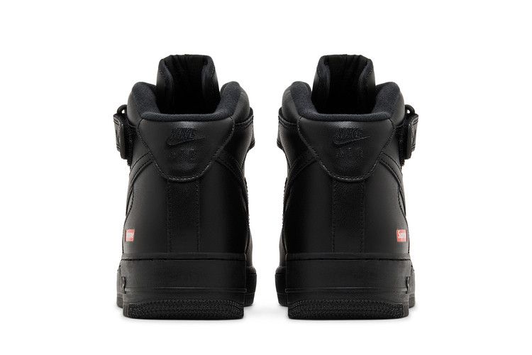Supreme x Nike Air Force 1 Mid 'Box Logo - Triple Black'