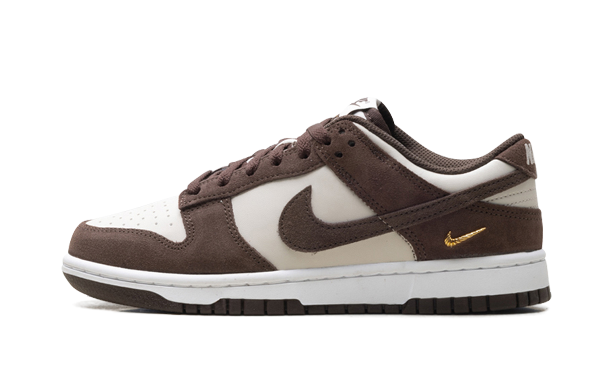Dunk Low Suede WMNS "Light Orewood Brown / Baroque Brown / White" IO4244 102