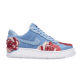 Nike Wmns Air Force 1 'Floral Sequin' — December Sky/December Sky