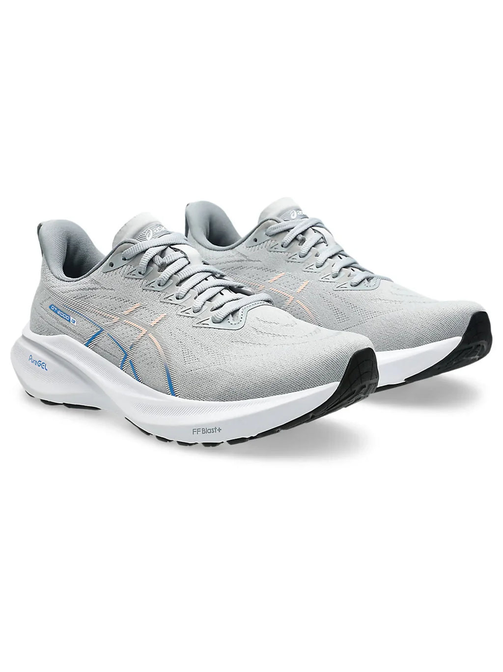 Asics Womens GT-2000 13 Wide- Piedmont Grey/White (1012B667-022)