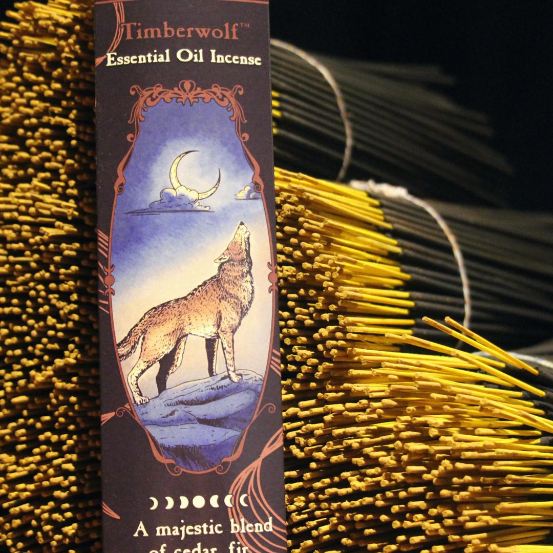 Timberwolf Incense: with All-Natural Mountain Forest Essential Oils