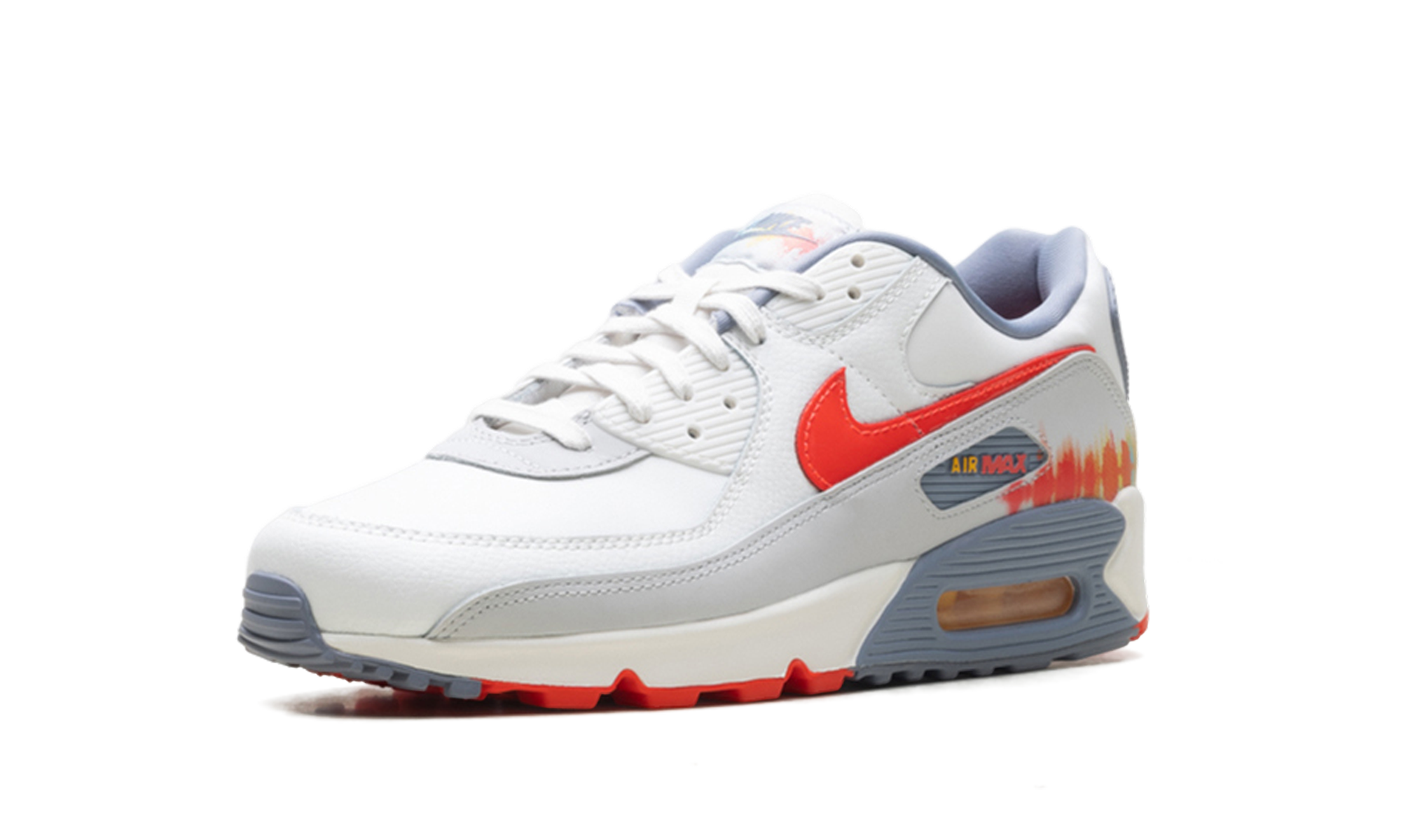 Air Max 90 Premium "Summit White Ashen Slate Pure Platinum Bright Crimson" HJ9147 121