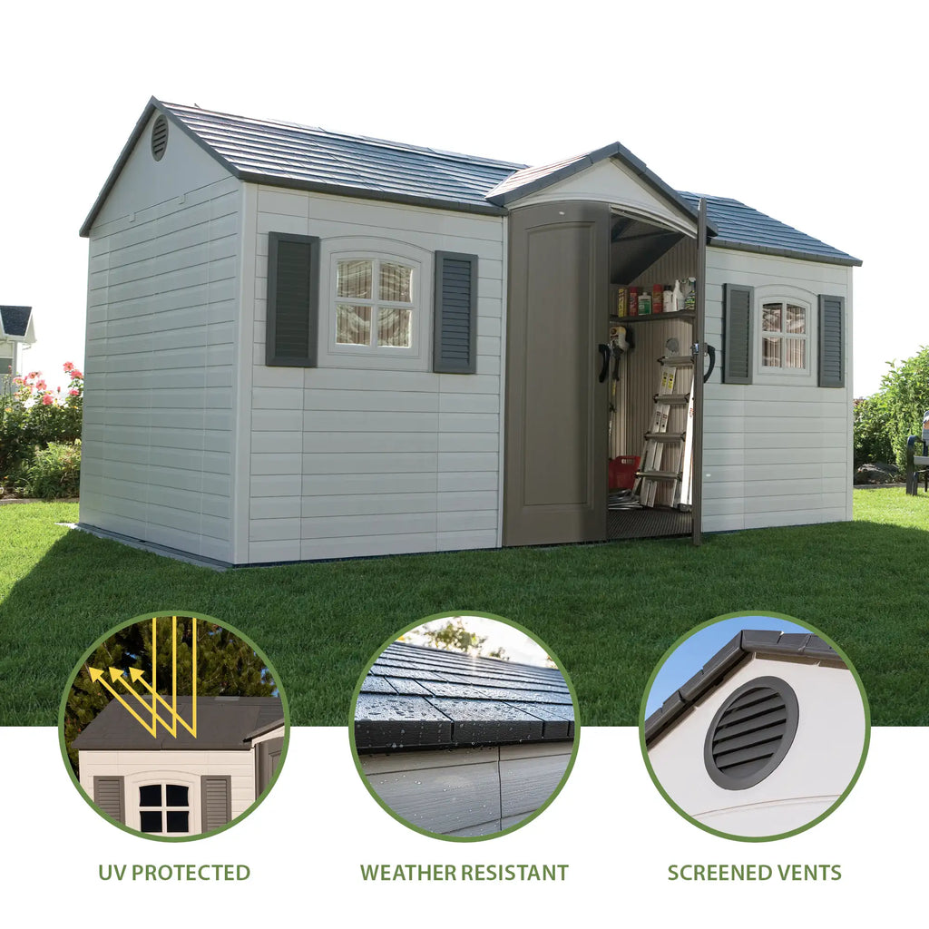 15 Ft. x 8 Ft. Outdoor Storage Shed