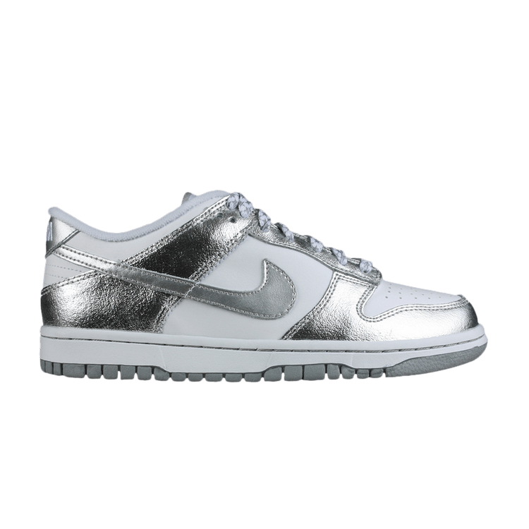Nike Dunk Low GS 'White Metallic Silver'