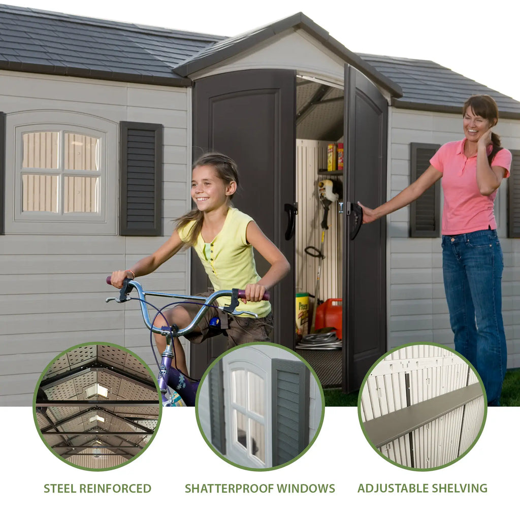 15 Ft. x 8 Ft. Outdoor Storage Shed