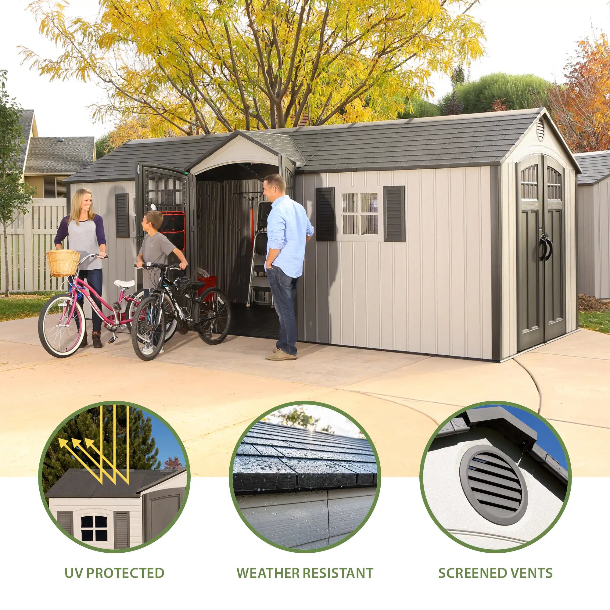 20 Ft. x 8 Ft. Outdoor Storage Shed