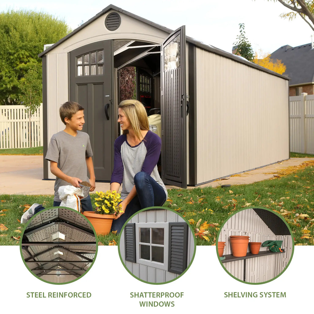 20 Ft. x 8 Ft. Outdoor Storage Shed