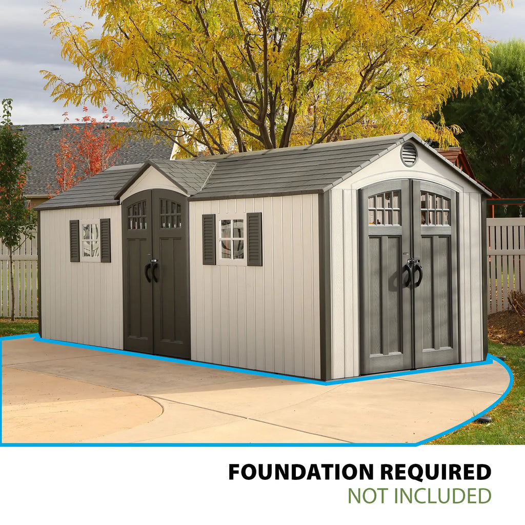 20 Ft. x 8 Ft. Outdoor Storage Shed