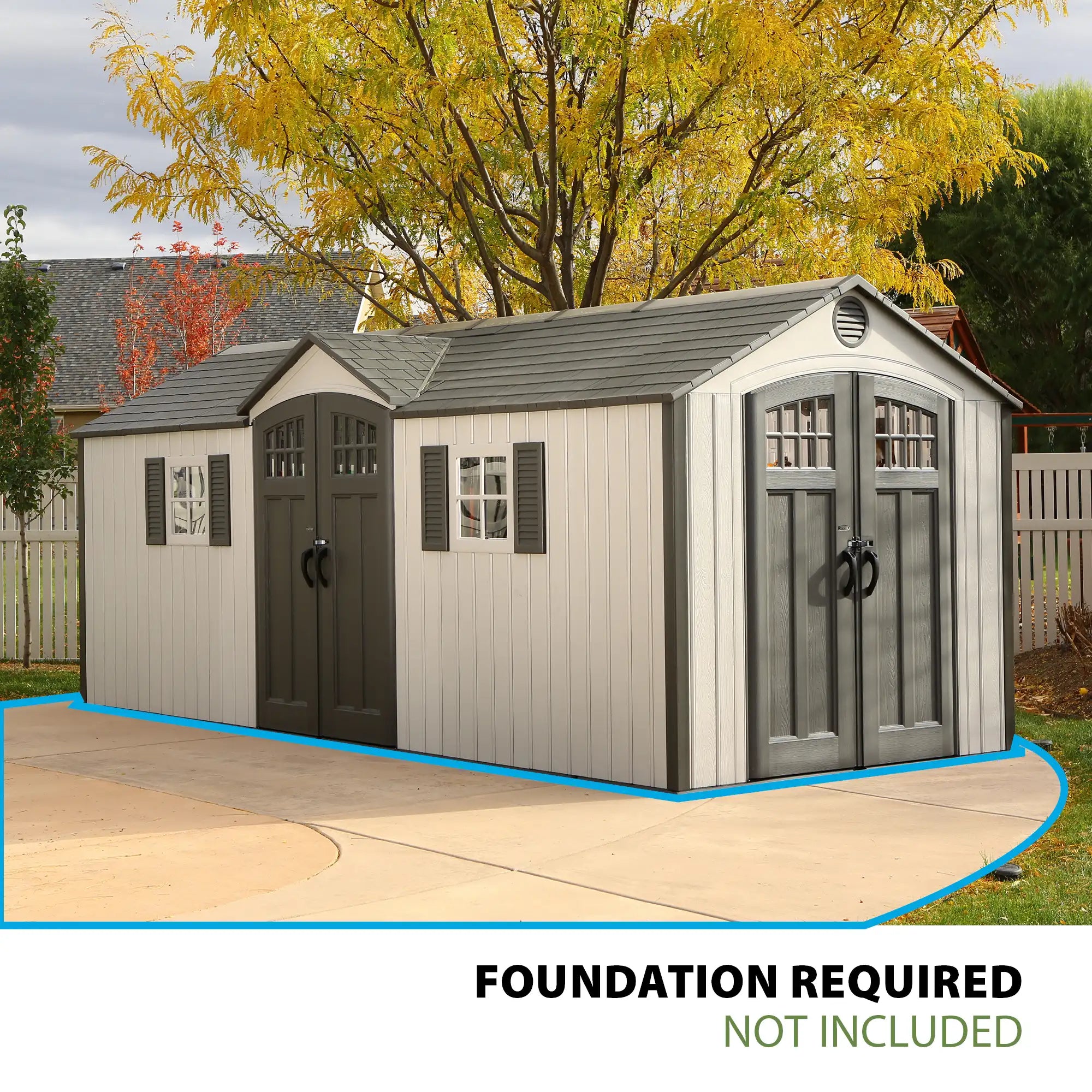 20 Ft. x 8 Ft. Outdoor Storage Shed