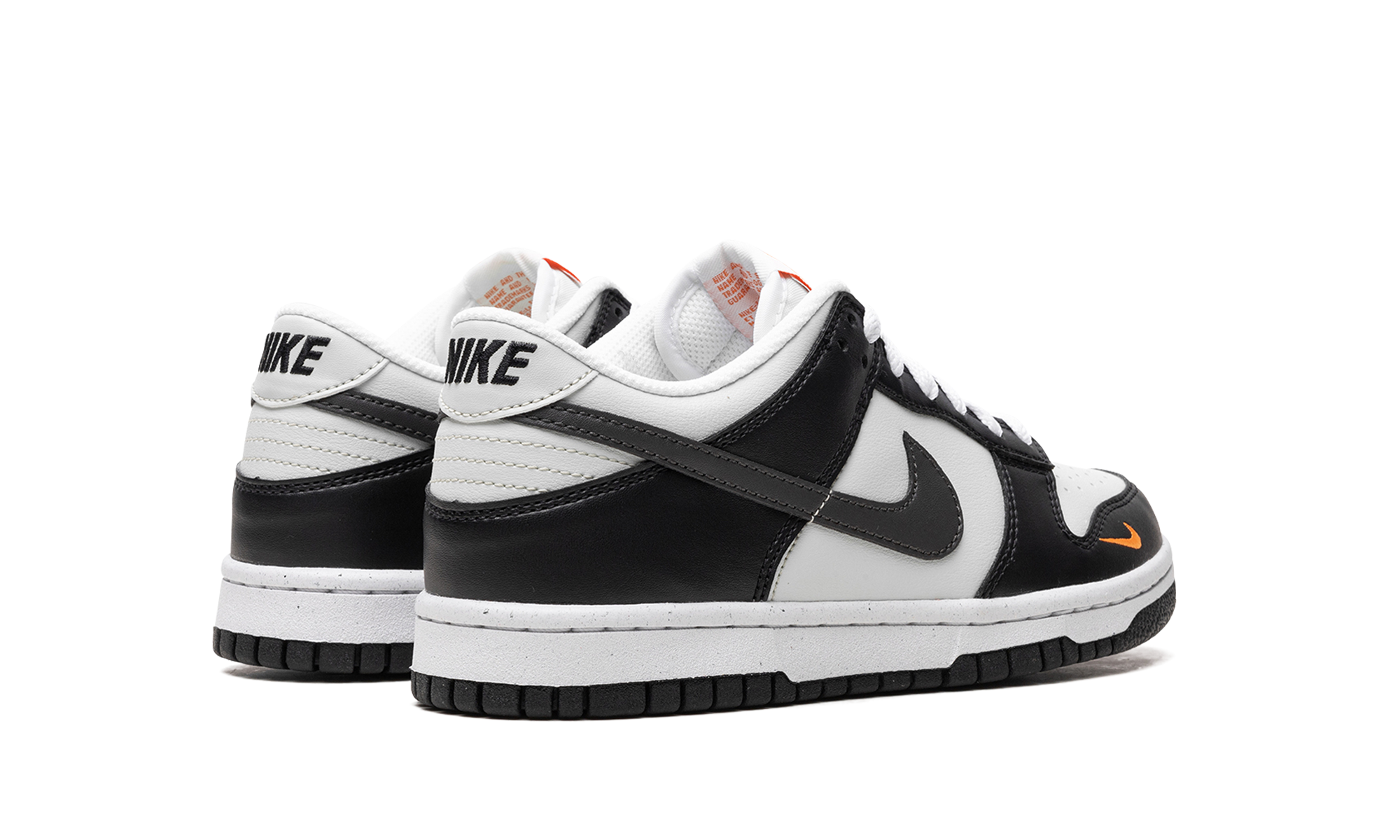 Dunk Low Next Nature GS "Black Bright Mandarin" FN7784 001