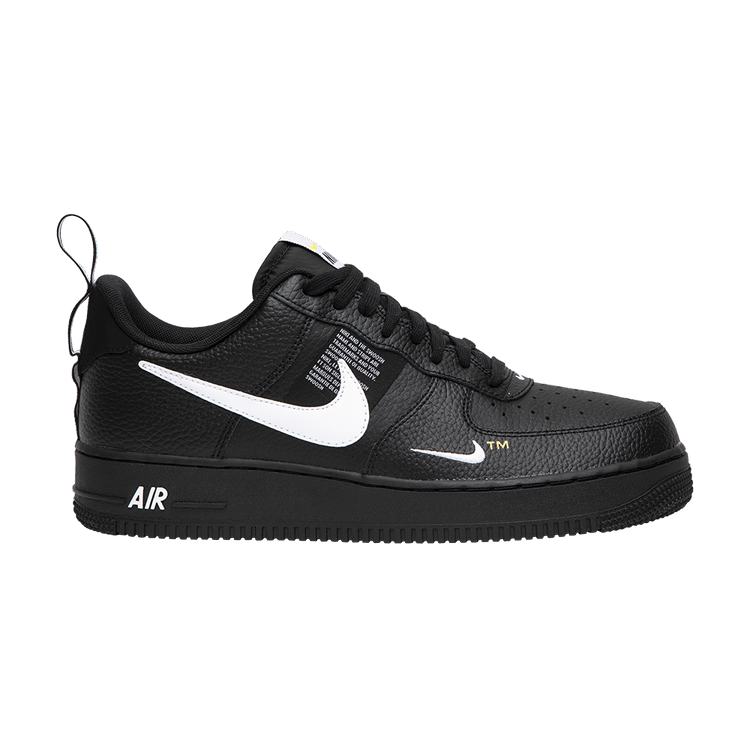 Nike Air Force 1 '07 LV8 'Overbranding' — Black/White-Black-Tour Yellow