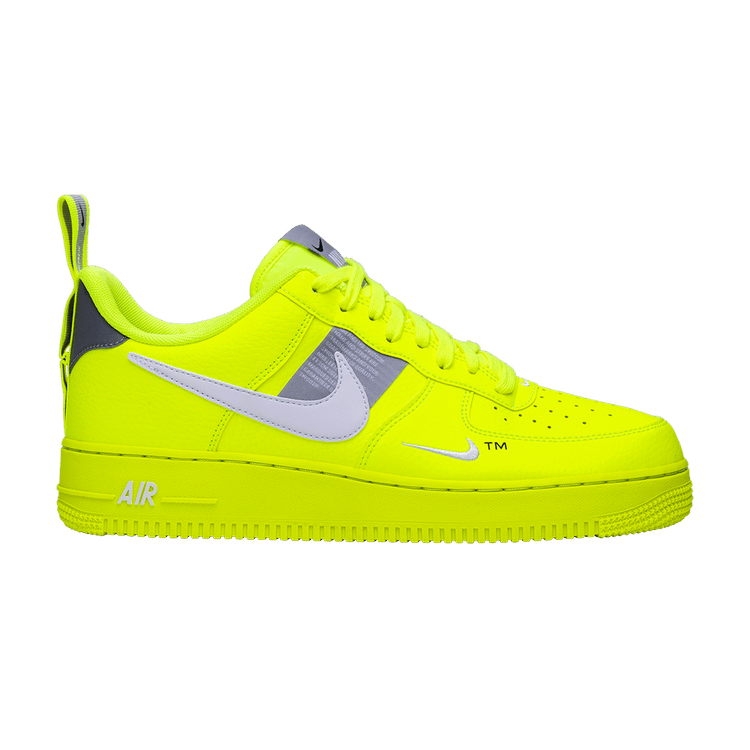 Nike Air Force 1 '07 LV8 'Overbranding' — Volt/White-Black-Wolf Grey