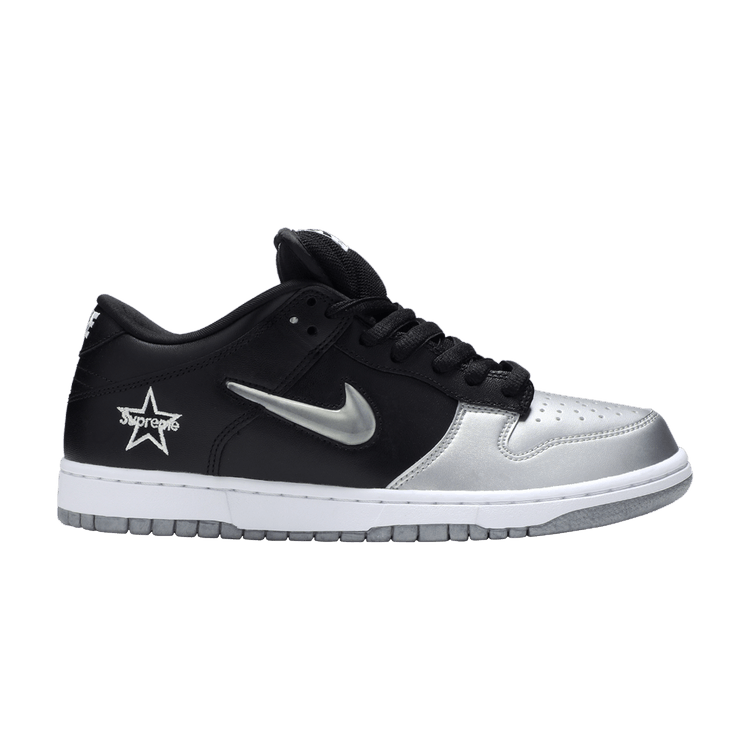 Supreme x Nike Dunk SB Low QS 'Metallic Silver'