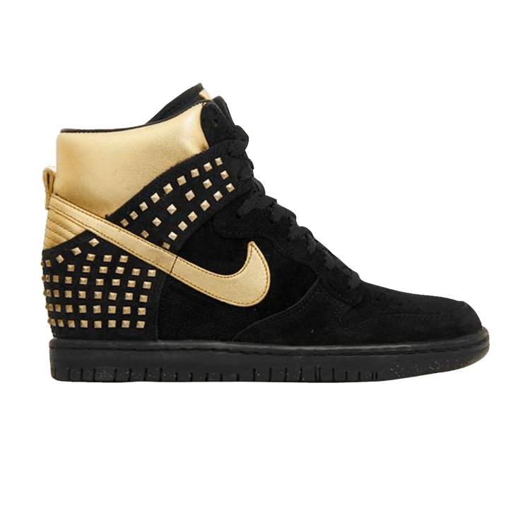 Nike Wmns Dunk Sky High Studs QS 'Black Metallic Gold'