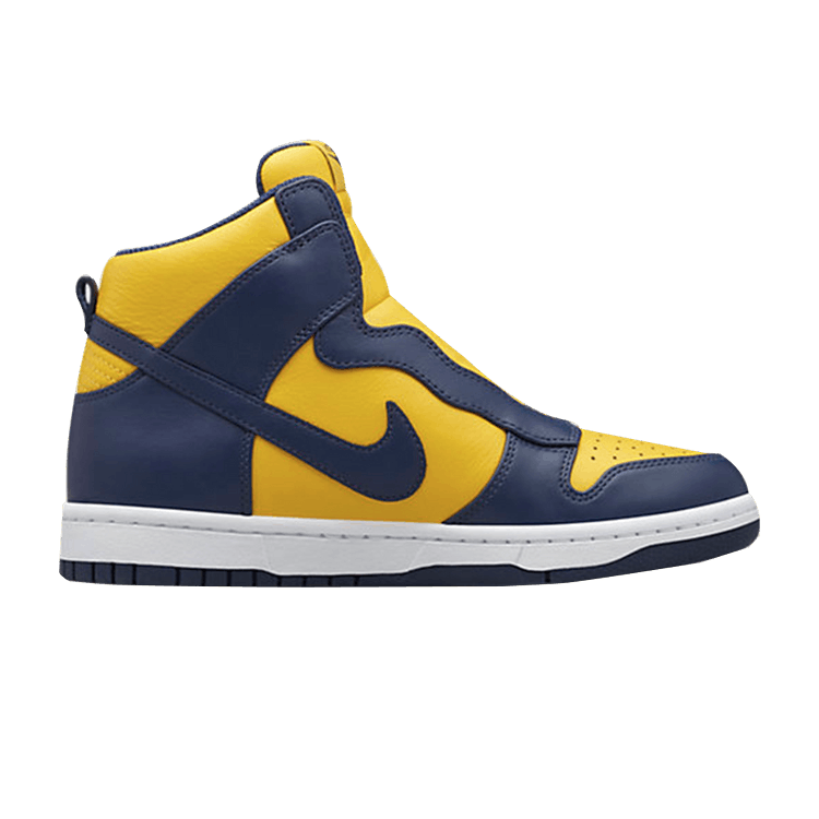 sacai x wmns NikeLab Dunk Lux 'Varsity Maize Navy'