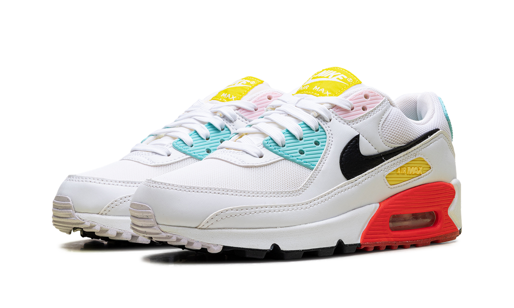 Air Max 90 WMNS "White / Black / Pink Foam / Bright Crimson" FZ3622 100