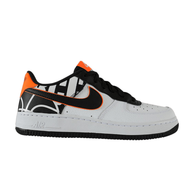 Nike Air Force 1 Low LV8 GS — White/Black-Orange