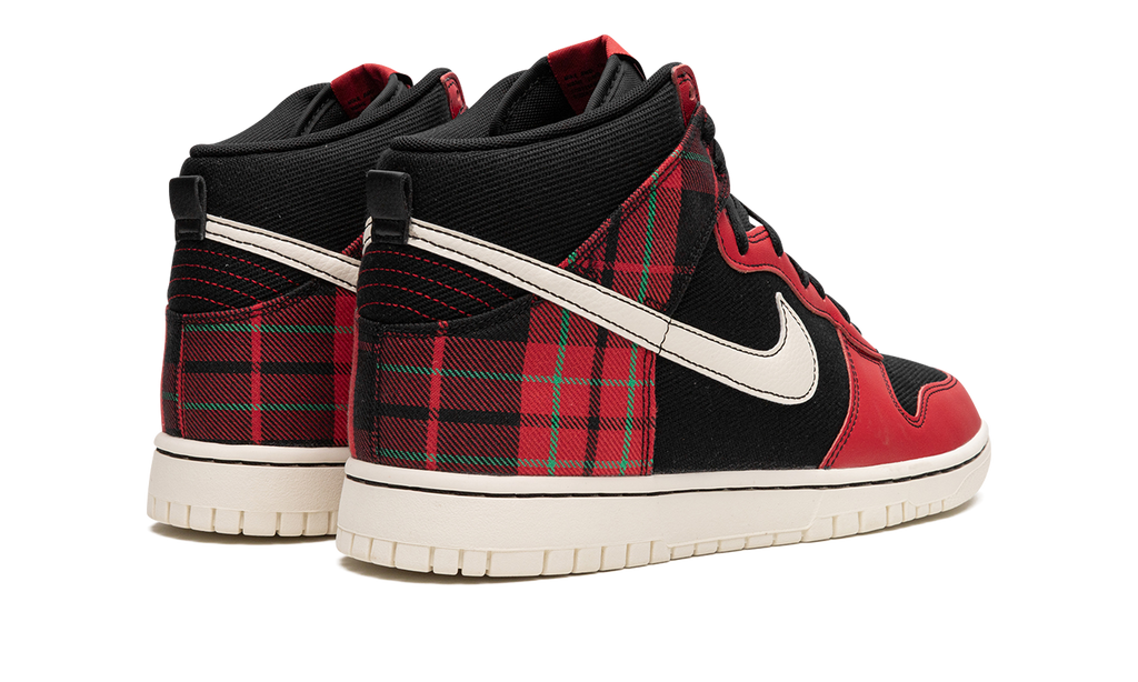 Dunk High "Plaid - Black/Red" DV0826 001