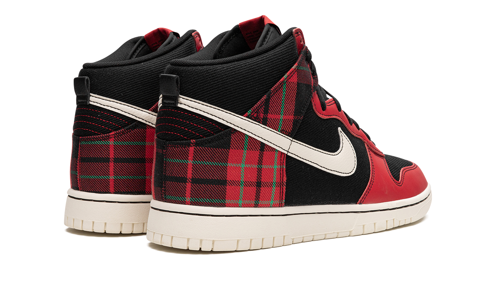 Dunk High "Plaid - Black/Red" DV0826 001