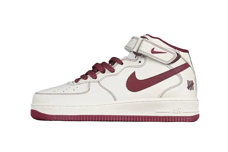 Nike Air Force 1 Mid "Black/Crimson"