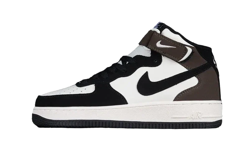 Nike Air Force 1 Mid "Black/Brown/White"