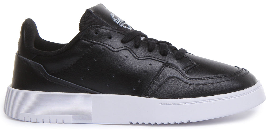 Adidas Supercourt J In Black White For Juniors