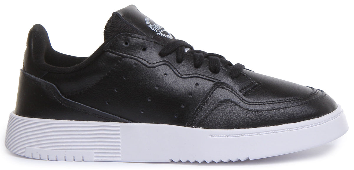 Adidas Supercourt J In Black White For Juniors