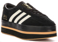 Adidas Gazelle Stack In Black White For Women