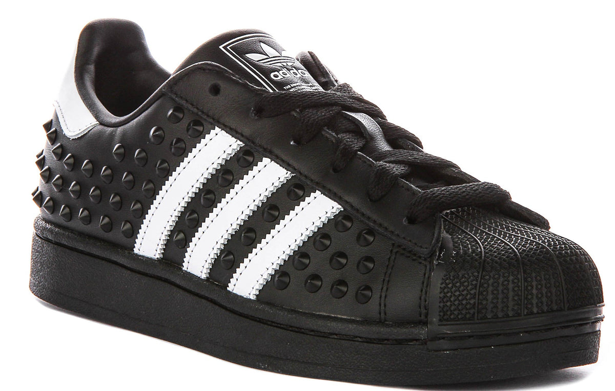 Adidas Superstar II Studs In Black White For Women