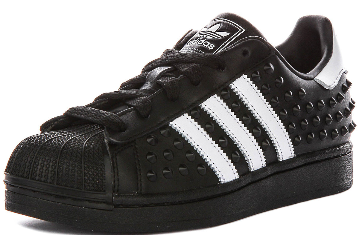 Adidas Superstar II Studs In Black White For Women