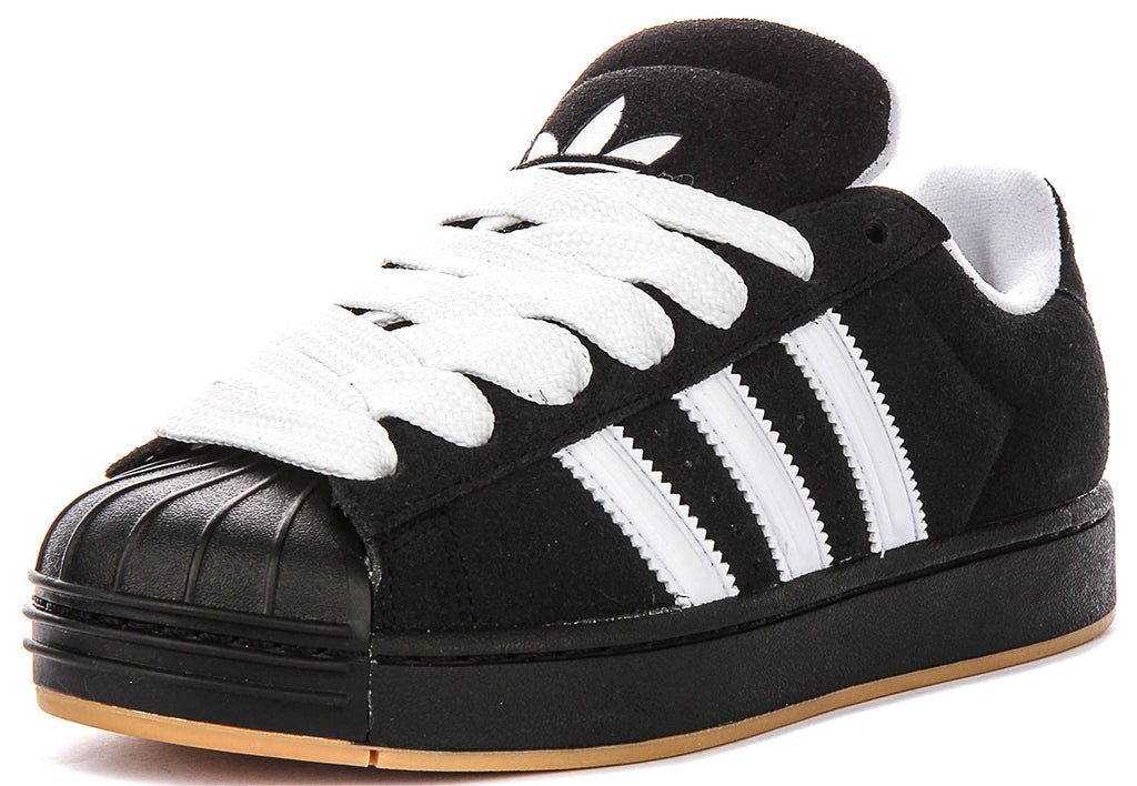 Adidas Superstar St J In Black White For Youth