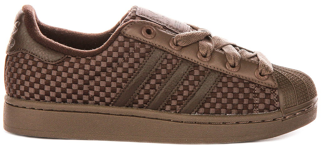 Adidas Superstar II In Brown Trainers