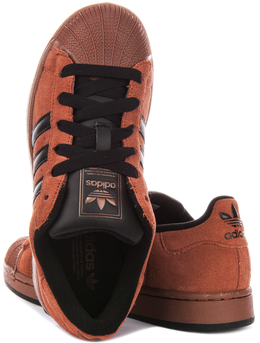 Adidas Superstar II In Brown Black