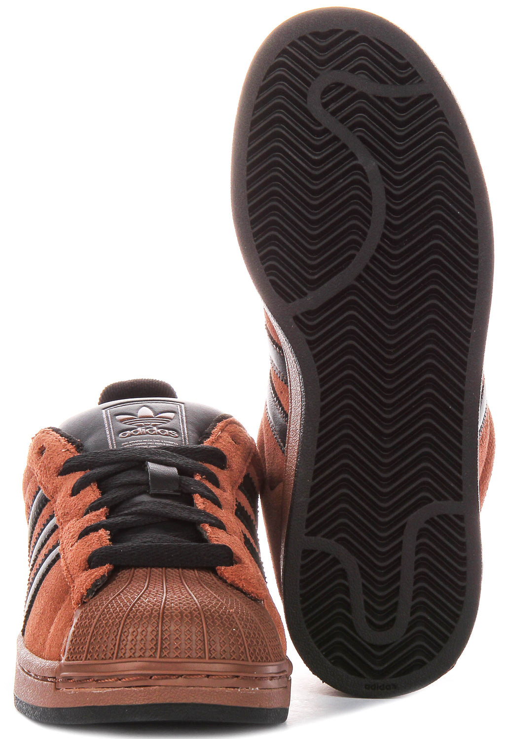 Adidas Superstar II In Brown Black