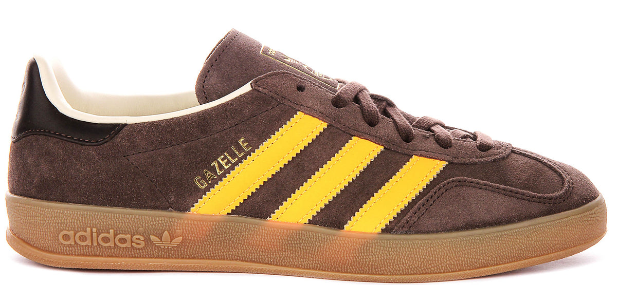 Adidas Gazelle Indoor In Brown Orange For Men