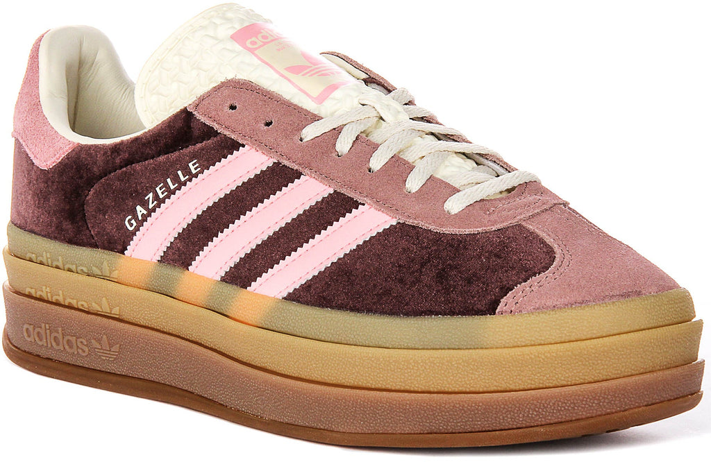 Adidas Gazelle Bold W In Brown Pink For Women