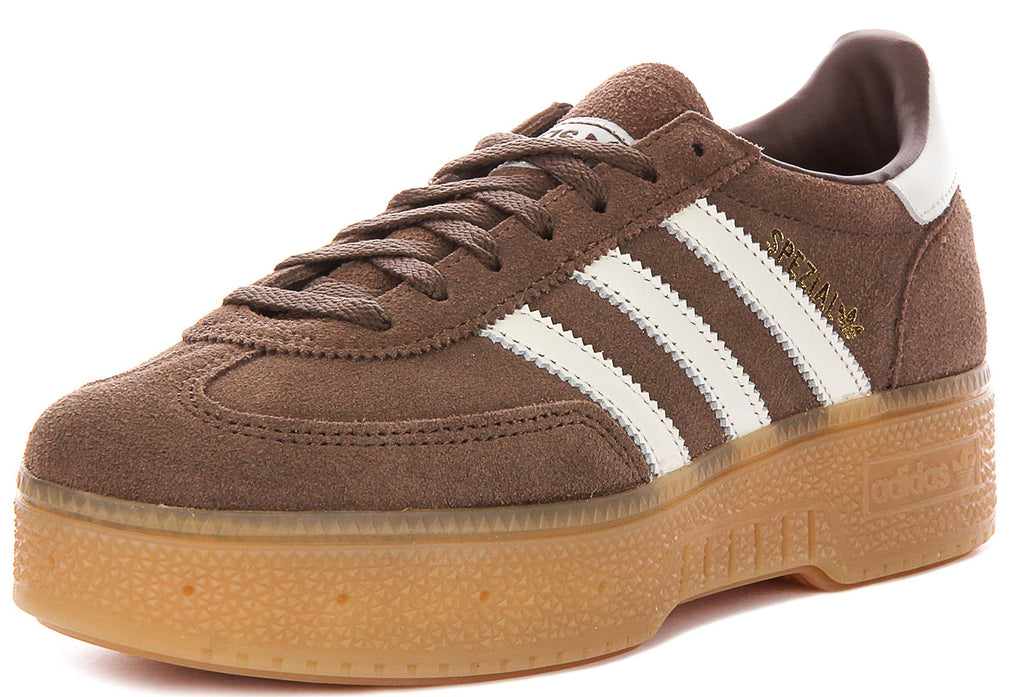 Adidas Handball Bold In Brown White For Women