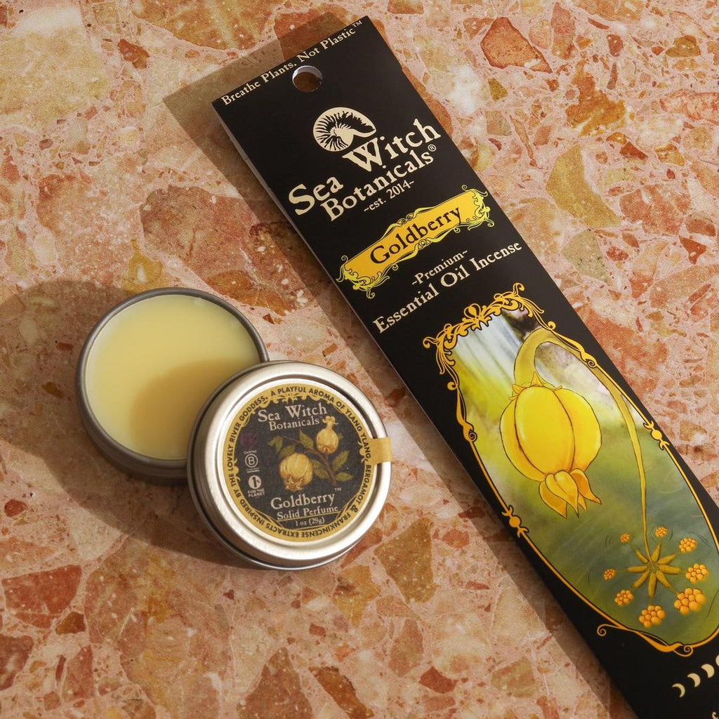Goldberry Incense: with All-Natural Lemongrass, Fir, Frankincense, & Tea Tree