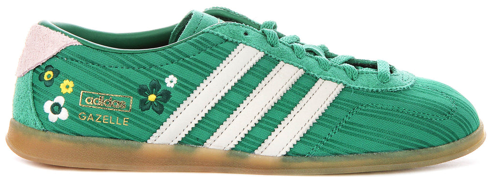 Adidas Gazelle Lo Pro X Liberty Colab In Green Pink For Women