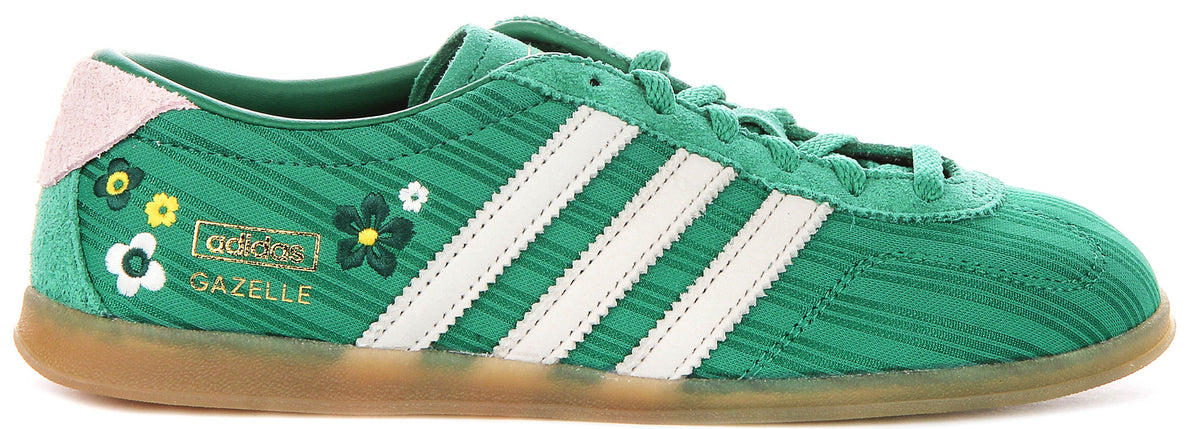 Adidas Gazelle Lo Pro X Liberty Colab In Green Pink For Women