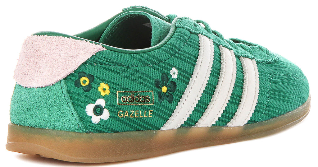 Adidas Gazelle Lo Pro X Liberty Colab In Green Pink For Women