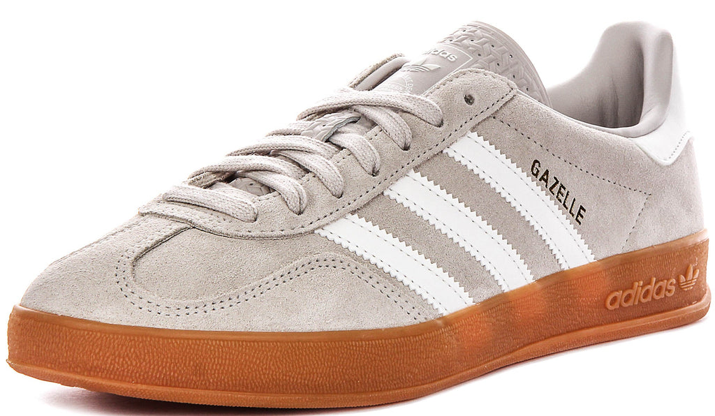 Adidas Gazelle Indoor In Grey White
