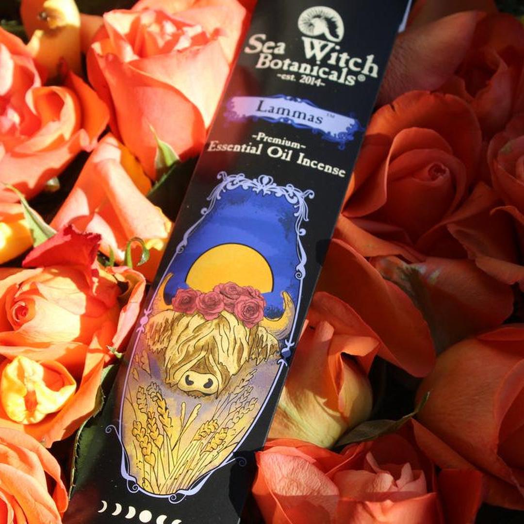 Lammas Incense: with All-Natural Sandalwood, Rose, & Frankincense Essential Oils