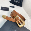 BL251 YSL Folk Buckle Belt / 25mm