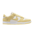 Nike Wmns Dunk Low Suede 'Sail White Metallic Silver Soft Yellow'